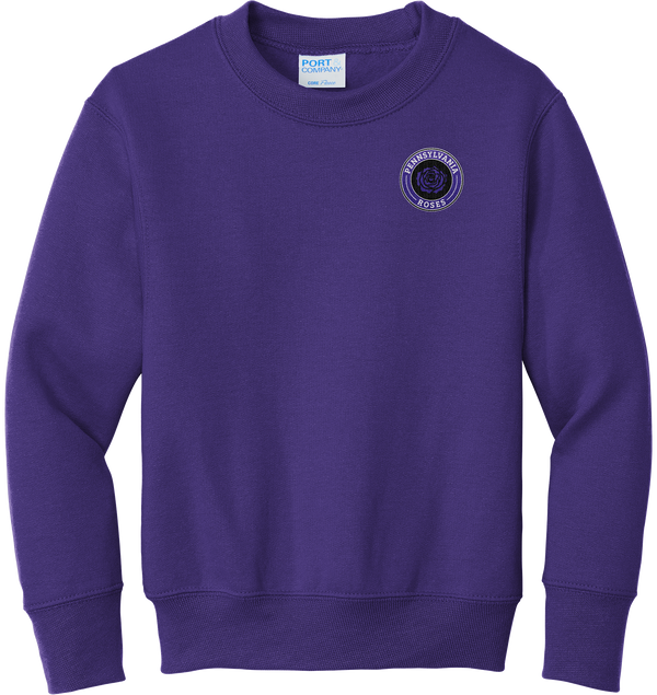 PA Roses Youth Core Fleece Crewneck Sweatshirt